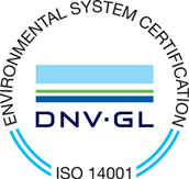 Marca DNV GL para o sistema de gestão ambiental ISO 14001, apresentada pela Enagic