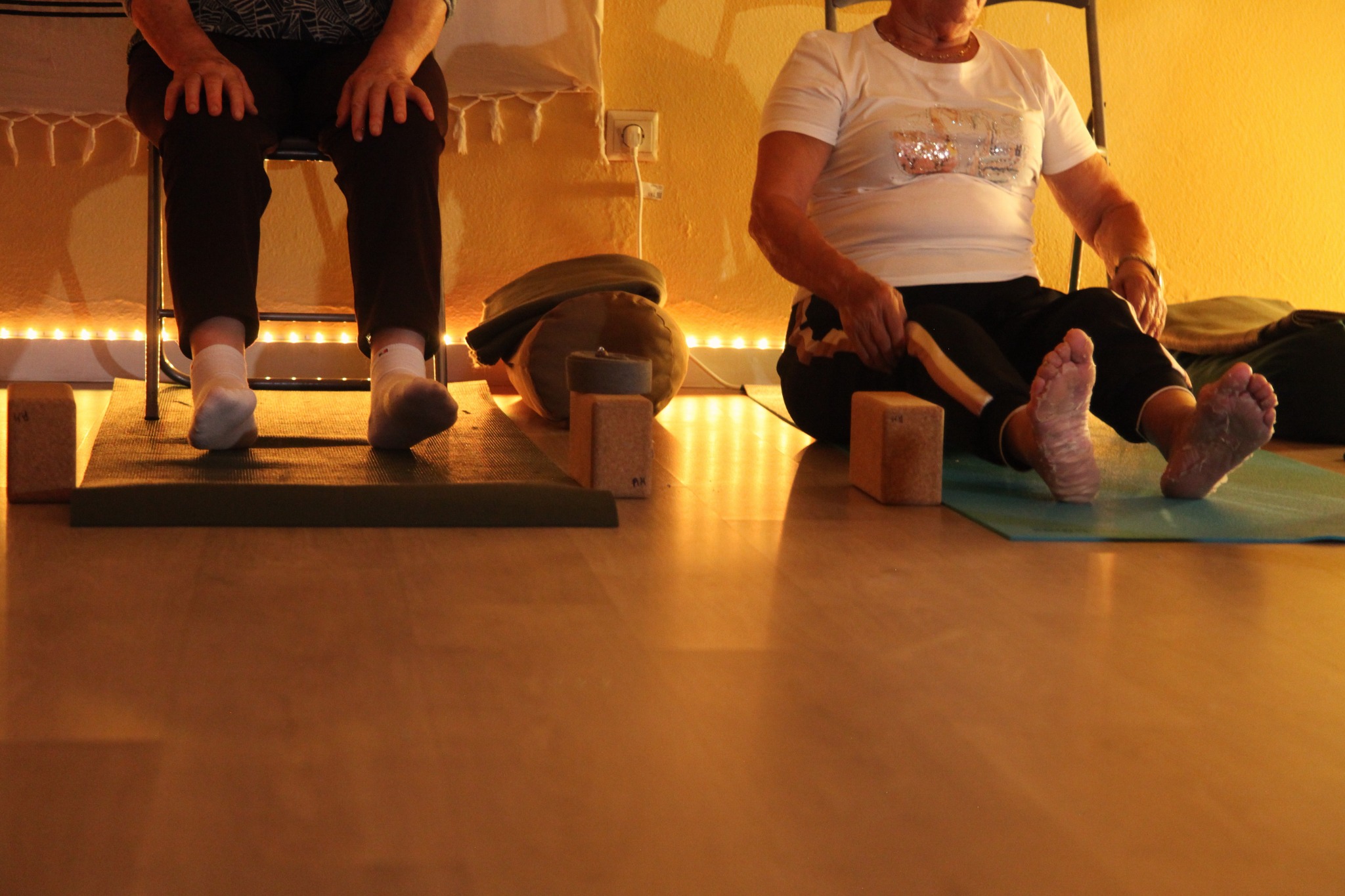 Prática de Yoga em grupo